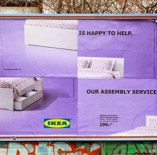 Playful IKEA Billboards Poke Fun At Its Self-Assembly Furniture
