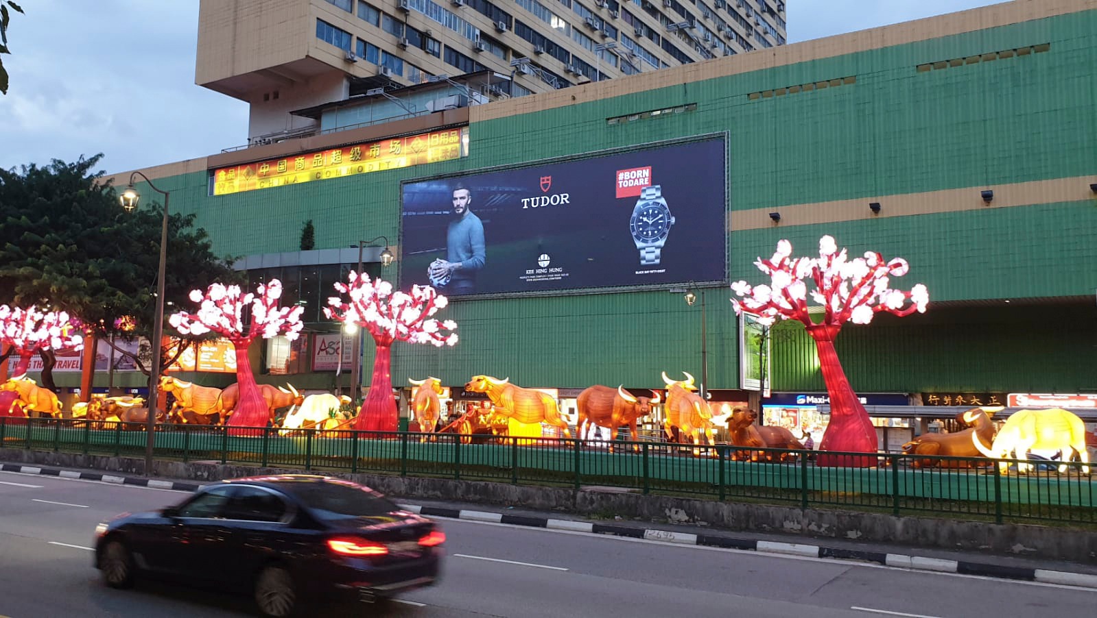 TPM outdoor advertising for David Beckham and Tudor
