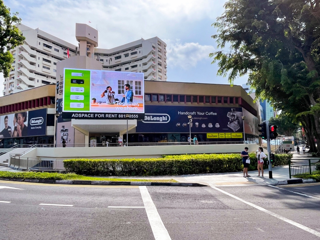 The Perfect Media Group. Creative Outdoor Advertising for KIOXIA. Located at Queensway Shopping Centre, Singapore.