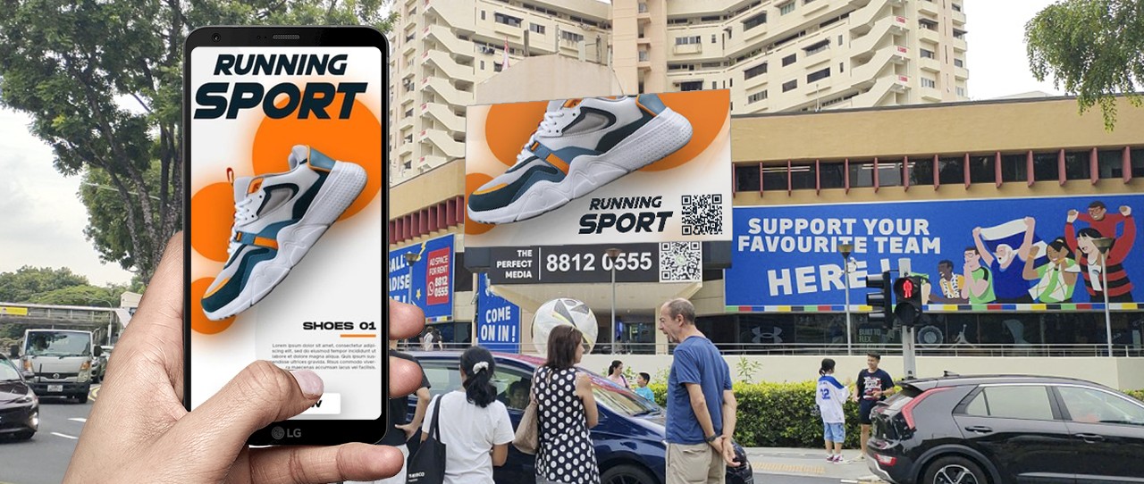 AR Illustration Shoes_Queensway shopping Centre_ALexandra Road_Singapore_Creative_OOH_Outdoor_2025 (Featured image)