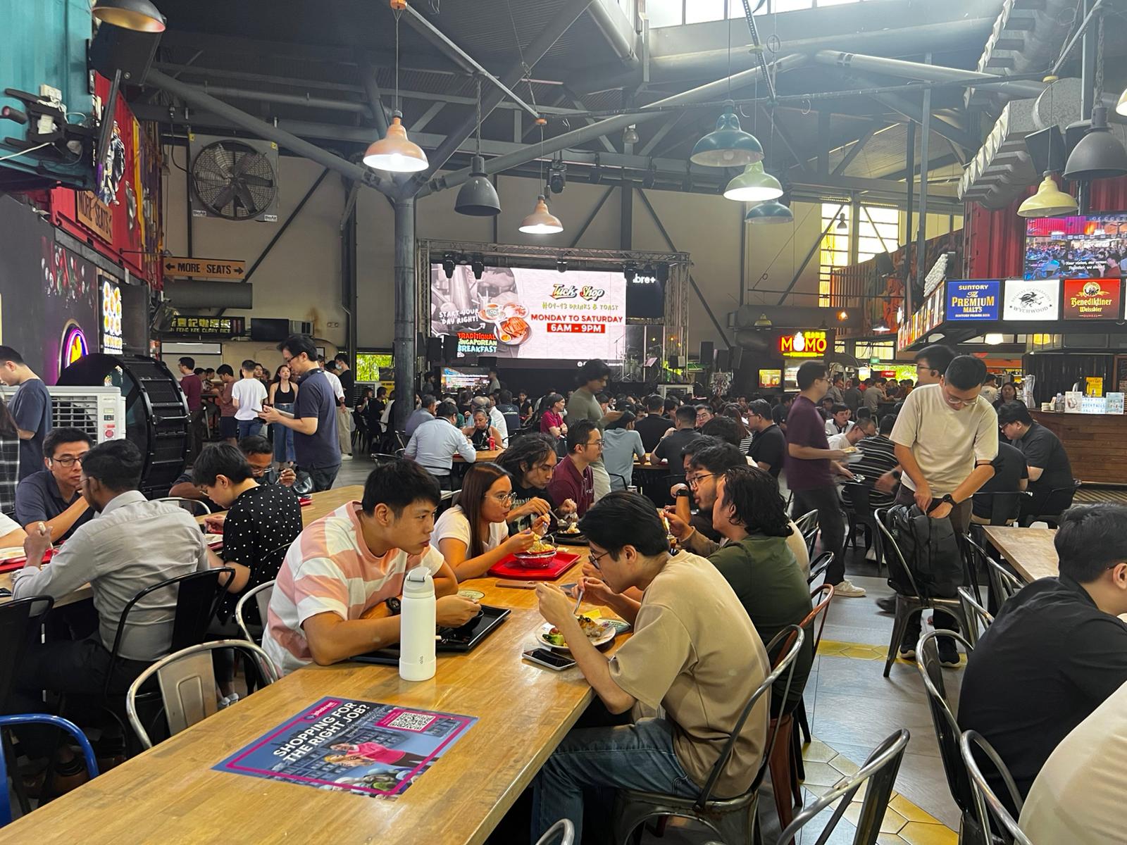 Jobstreet-Timbre+ One North-Tabletop ads-Singapore-Creative Ads-OOH-2025