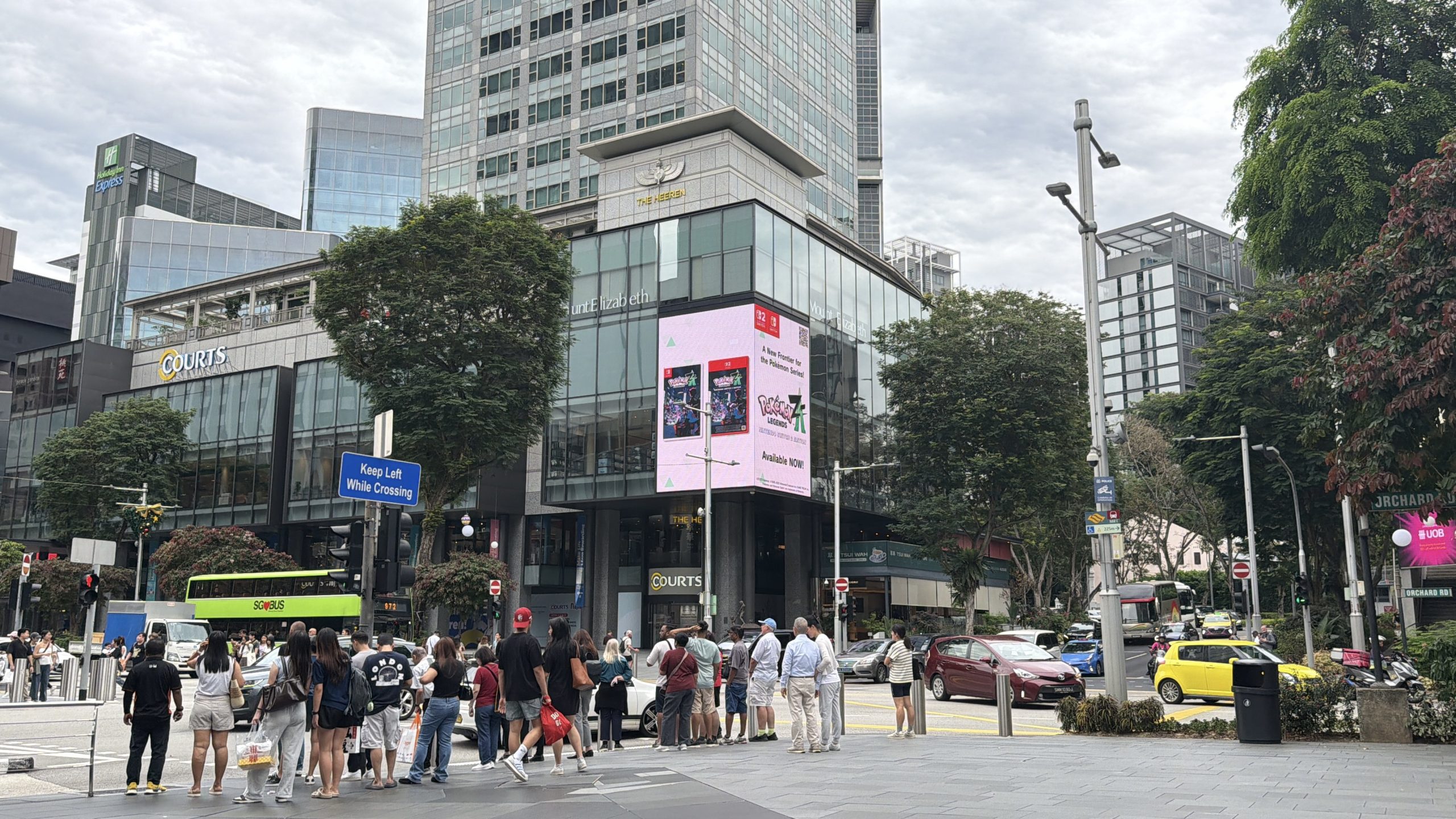 Pokemon Post Launch-The Heeren-LED Screen-Orchard Road-Creative Ads-DOOH-2025