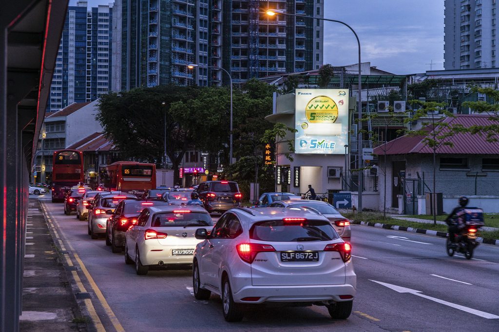 Daikin LED screen advertising in Lavender Singapore with high traffic exposure by The Perfect Media